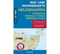 Rad- und Wanderkarte Heiligenhafen: mit Großenbrode, Oldenburg i. H., Weißenhäuser Strand. Wasser- und reißfest.