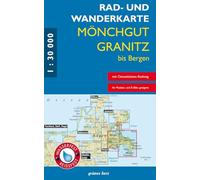 Rad- und Wanderkarte Mönchgut, Granitz, bis Bergen: Mit Ostseeküsten-Radweg. Wasser- und Reißfest.