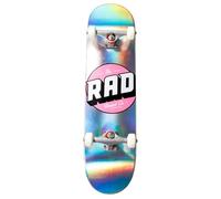 RAD Unisex - Adultos Logo Progressive Skateboard Holographic, 8 Pulgadas