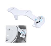 RADAAB Accesorio de bidé for Inodoro, Lado Izquierdo, Boquilla rociadora autolimpiante de presión Ajustable no eléctrica, Control for Lavado Posterior Femenino(Hot and Cold)