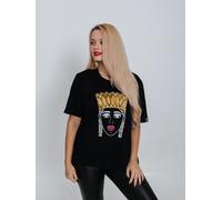 RADADA Camiseta 'GIRL WITH GOLDEN CROWN' negro XXXLxregular negro