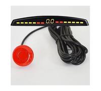 Radar De Retroceso Sensor Aparcamiento Radar Marcha Atrás Trasero para Coche Pantalla Parktronic Detector Monitor 4 Sensores(Rojo)
