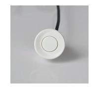 Radar Marcha Atrás Trasero para Coche 22 Mm Negro Rojo Azul Plateado Dorado Blanco Gris Champán Kit Sensor Aparcamiento Monitor Sensores De Aparcamiento(Blanco)