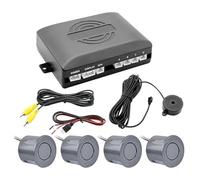 Radar Marcha Atrás Trasero para Coche CPU Doble Núcleo Sensor Aparcamiento Vídeo Monitor Asistencia Pantalla Digital Sensores De Aparcamiento(Grey)