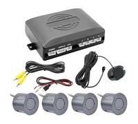 Radar Marcha Atrás Trasero para Coche Sensor Aparcamiento AHD 22 Mm Asistencia Seguridad para con Pantalla Sensores De Aparcamiento(Grey)