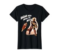 Radar Men from The Moon Vintage Classic Sci-Fi Camiseta gráfica económica, Mujer, Negro, M