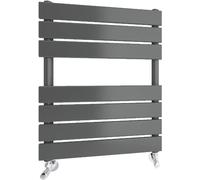 Radbliss Radiador toallero de baño 650 x 500 mm (alto x ancho) mm antracita panel plano calefacción central escalera RAD