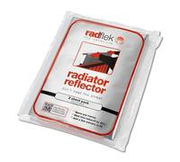 Radflek - Reflectores para radiadores con 8 hojas y 8 tiras adhesivas reflectantes, para 8-16 radiadores