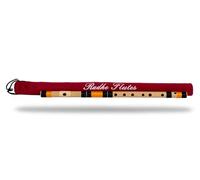 Radhe Flutes Fibra de PVC C Sharp Bansuri Octava media zurda con cubierta de terciopelo