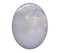 Radheyma Gems 17.45 Ratti Opal Stone Certified Natural Fire Oval White Astrological Australian Opal Loose Gemstone for Man or Women, free size, Gemstone, Opal, free size, Gema, Ópalo