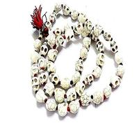 Radhna Diosa india tradicional Kali Mund Mala esqueleto Mala Maha Kali cráneo Mala 108 + 1 perlas de oración