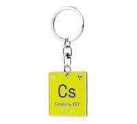 Radiacode Funny Physics Gifts for Enthusiasts and Nuclear Nerds Glow in the Dark Keychain Science Accessories Cesium137, verde, Talla única