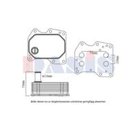 Radiador Aceite 120x81x48 Apto para Ford Transit Bus Fd Fb FS Fz FC Fm