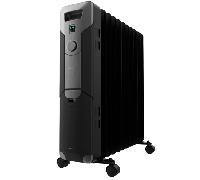 Cecotec Radiador Eléctrico de Aceite ReadyWarm 11000 Space Black. 11 Módulos, Bajo Consumo, 2500 W, 3 Niveles, Recogecables, Sistema de Seguridad, Ruedas, 25 m2