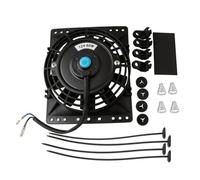 Radiador Automático Ventole Di Raffreddamento Del Radiatore Slim Da Ventola Elettrica Universale Pull Push 12V 80W Ricambio Diretto Con Kit Montaggio