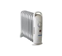 Radiador de aceite, 8 elementos, regulador temperatura, termostato, bajo consumo, portátil blanco 1000w mesko ms 7805