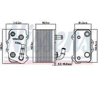 Radiador de aceite de la caja de cambios 90934 NISSENS para PORSCHE 911