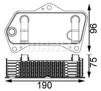 MAHLE CLC 202 000S Radiador de aceite, transmisión automática