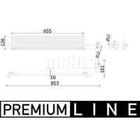 Radiador de aceite de la caja de cambios CLC 234 000P MAHLE para PORSCHE