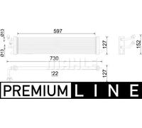Radiador de aceite de la caja de cambios CLC 292 000P MAHLE para BMW 7 5