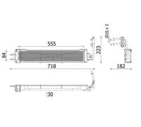 Radiador de aceite de la caja de cambios CLC 333 000P MAHLE