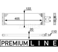 Radiador de aceite de la caja de cambios CLC 64 000P MAHLE para MERCEDES-BENZ