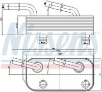 NISSENS Ölkühler, Automatikgetriebe 90658