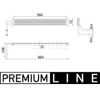 Enfriador de aceite, dirección MAHLE CLC 97 000P