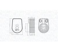 Radiador de aceite del motor 350300002800 MAGNETI MARELLI para RENAULT NISSAN