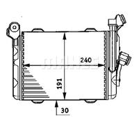 MAHLE Aftermarket Radiador de aceite, aceite motor para BMW: Série 7, Série 5 (Ref: CLC 33 000P)