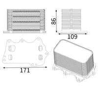 MAHLE CLC 350 001S Enfriador de aceite