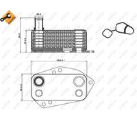 Enfriador de aceite, aceite de motor EASY FIT NRF 31278