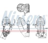 Enfriador de aceite, aceite de motor NISSENS 91320