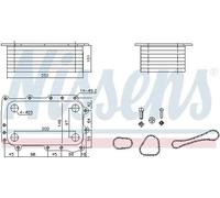 Radiador de aceite del motor rerigerado por agua 91431 NISSENS para DAF CF XF