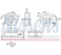 NISSENS 91470 Enfriador de aceite