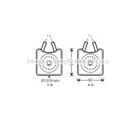 Radiador de aceite del motor rerigerado por agua VN3215 AVA QUALITY COOLING