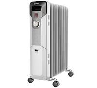 Radiador de Aceite EVVO C9, 2.000W de 9 Elementos, Hasta 20 m2, Bajo Consumo, 3 Modos, Fácil Transporte, Seguridad Sobrecalentamiento, Sistema Recogecables (Blanco)