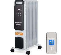 Radiador de Aceite GRUNKEL RD-2000PRO 2000W | 9 Elementos de Calor | Wi-Fi Integrado | Conectividad inteligente | Panel Táctil | Modo ECO | Programación 24H | Protección Antivuelco (2000W)