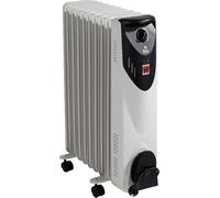 Radiador de Aceite Modelo FMRW - Distintas Potencias a elegir de 1000W a 2500W - 3 Niveles de Calor - Termostato de Seguridad - Temperatura Regulable y Recoge Cables - Construcción en acero (2500 W)