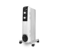 Orbegozo RF 1000, Radiador eléctrico bajo consumo, 1000 W de potencia, 5 Elementos, termostato regulable, luces led, 2 niveles de potencia