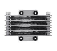 Radiador de Aceite para Moto 8 Filas, Aluminio Plateado 125ml - Enfriamiento Eficiente, Alta Durabilidad y Compatible con GY6 125CC - 250CC