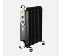 Radiador de Aceite Portátil Amarantus 2500W - 11 Módulos con Protección de Seguridad, Termostato y Asa de Transporte | 62.5x48x24 cm