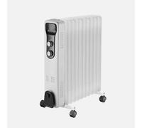 Radiador de Aceite Portátil Brasilia 2500W - 11 Módulos con Protección de Seguridad, Termostato y Asa de Transporte | 59.5x48x24 cm