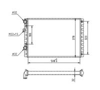 Radiador de agua 601 817 HART