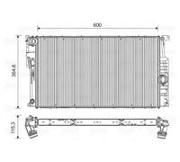 Radiador, refrigeración de motor VALEO 735453