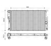 Radiador de agua 735455 VALEO para BMW OPEL