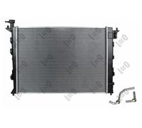 Radiador de agua Aletas refrigeración soldadas 019-017-0049 ABAKUS para KIA