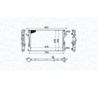 Radiador MAGNETI MARELLI 350213152200