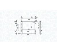 MAGNETI MARELLI 350213160500 Radiador, refrigeración del motor