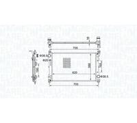 MAGNETI MARELLI 350213163100 Radiador, refrigeración del motor